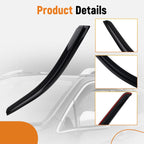 Set of 4 Black Window Visors for Dodge Durango (2011–2024) Rain Guards