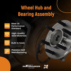 Front Wheel Hub Assembly SP550206 for Ford Expedition (2003–2006) 2WD 6 Lugs