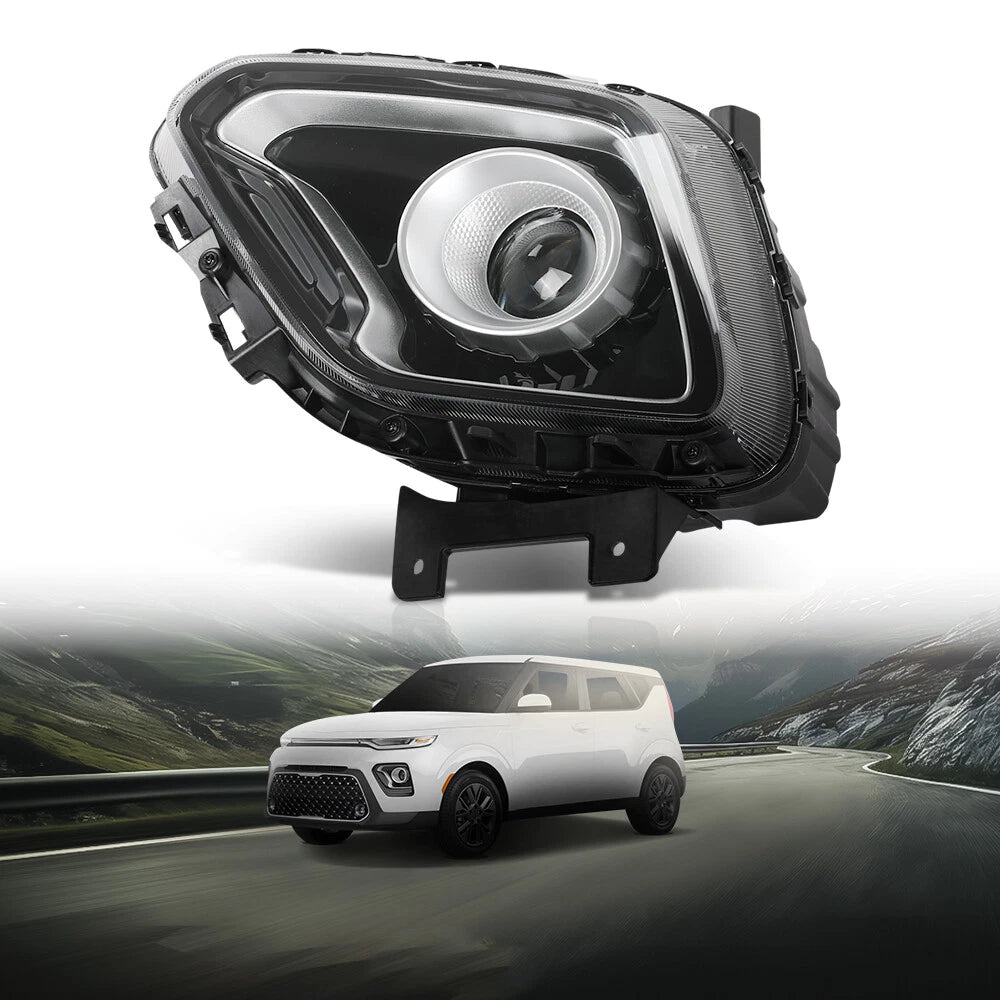 Halogen Projector Headlight Left Side for Kia Soul (2020–2022)