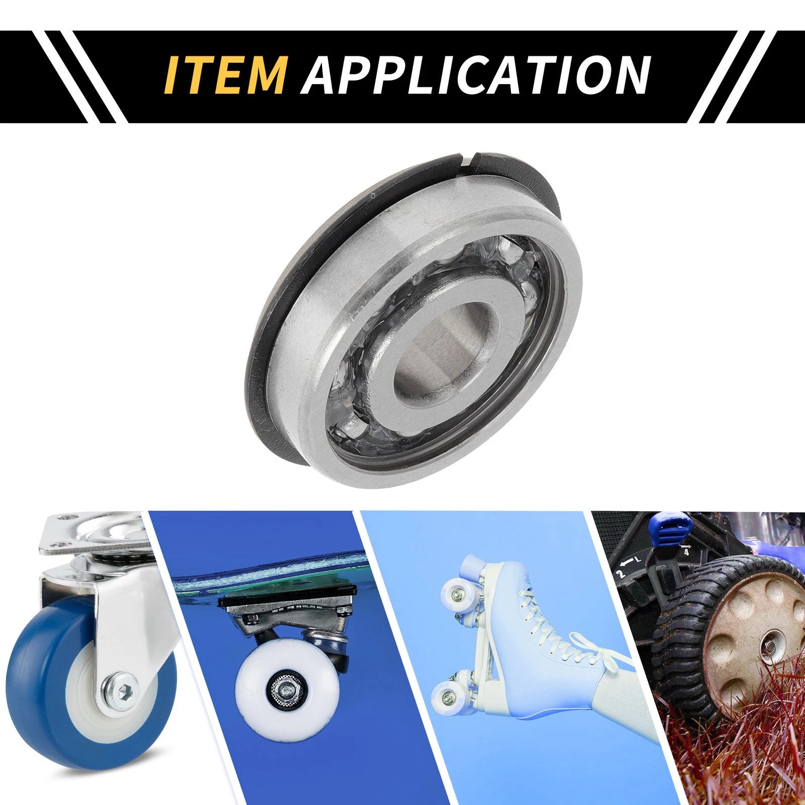 1 Pc 6200NR Deep Groove Ball Bearing for Scooter Skateboard Wheel (10x30x9mm)