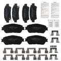 8pcs Ceramic Brake Pads Set for Toyota Sienna (2004–2010)