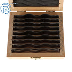 Set of 9 Wavy Steel Parallels for Precision Machining