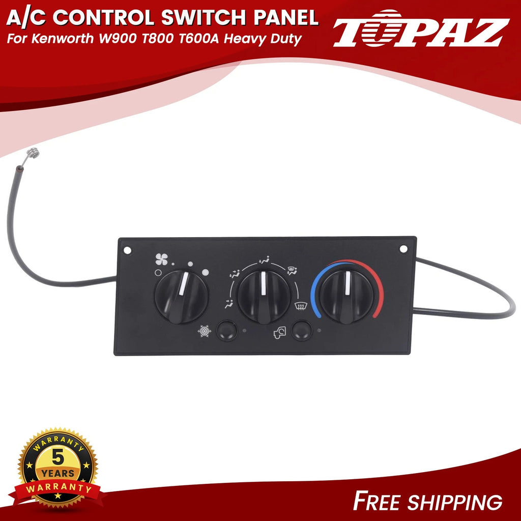 A/C Control Switch Panel for Kenworth W900 T800 T600A (2002–2006)
