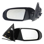 Power Mirror Pair for Nissan Maxima (2009–2014) Manual Folding, Signal Light