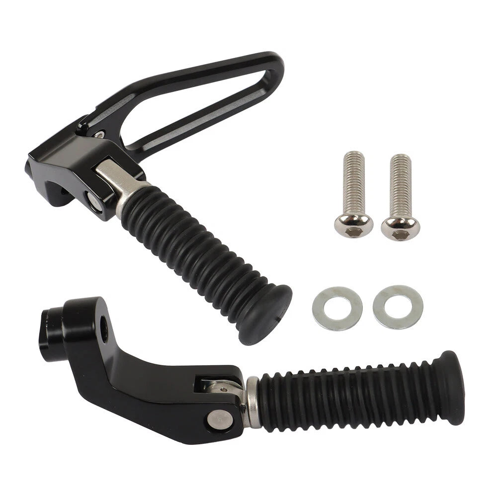Rear Foot Rests Pedal Mount Kit for BMW Motorcycle (2018) Black