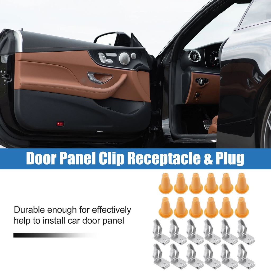 24pcs Front Door Panel Frame Plug Clip for Chevy Camaro Nova Impala (1967–2021)