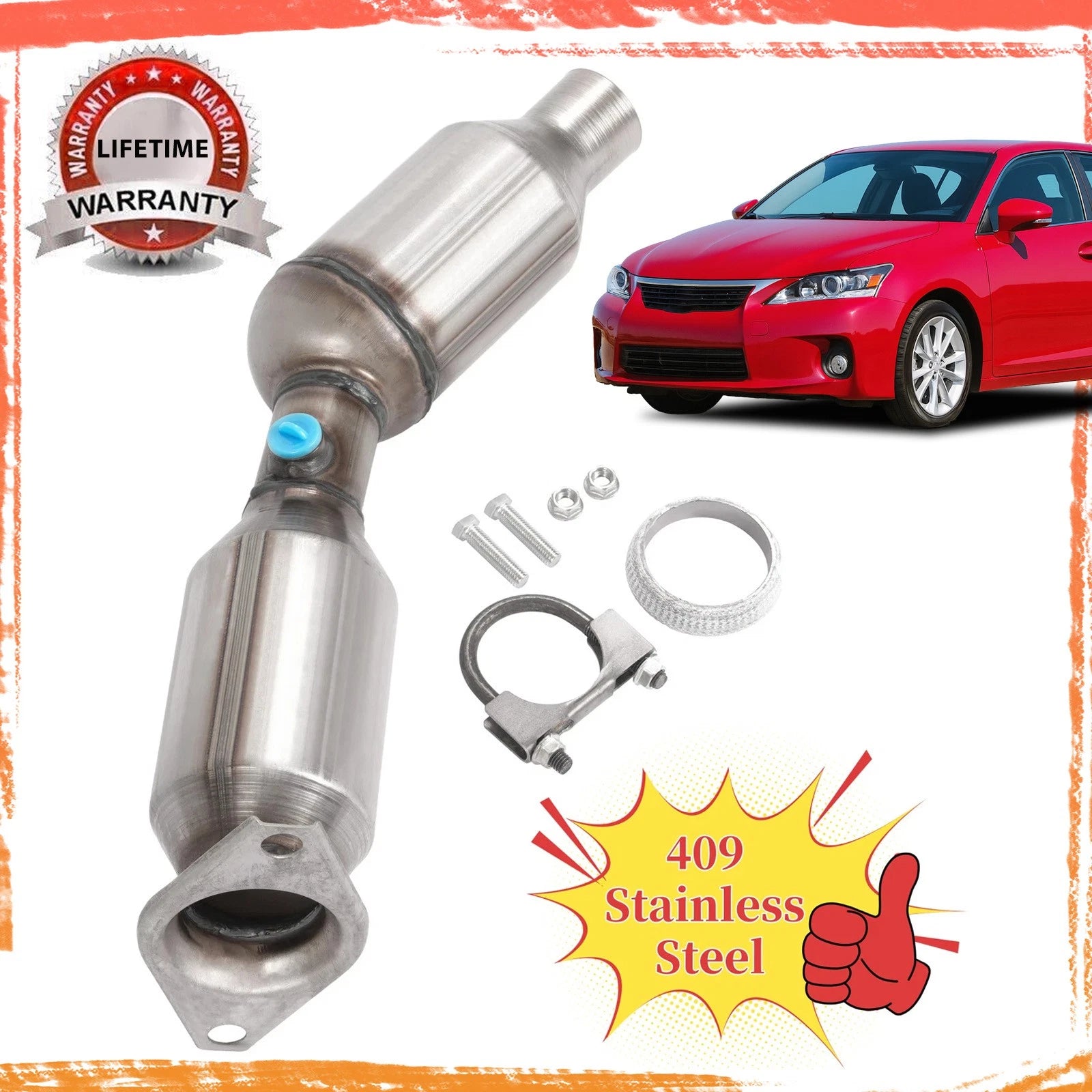 Catalytic Converter for Toyota Prius (2010–2015) & Lexus CT200H (2011–2013)