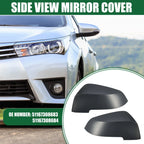 Pair Left Right Rearview Mirror Covers for BMW 528i Deep Gray (2011-2016)
