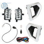 Set of 2 LED Fog Lights with Bezel for GMC Sierra 1500 Denali/AT4/SLT (2019–2021)
