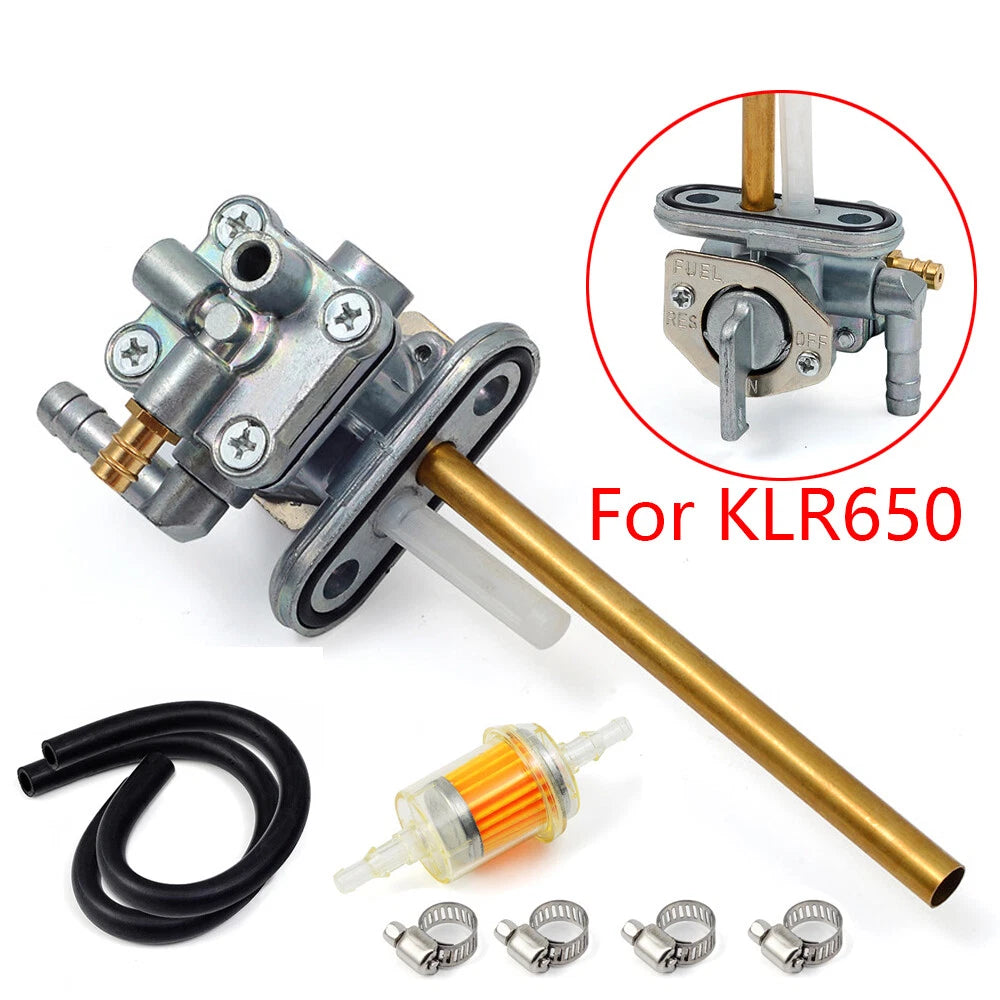 Fuel Valve Petcock Switch Assembly for Kawasaki KLR650 (1987–2015)
