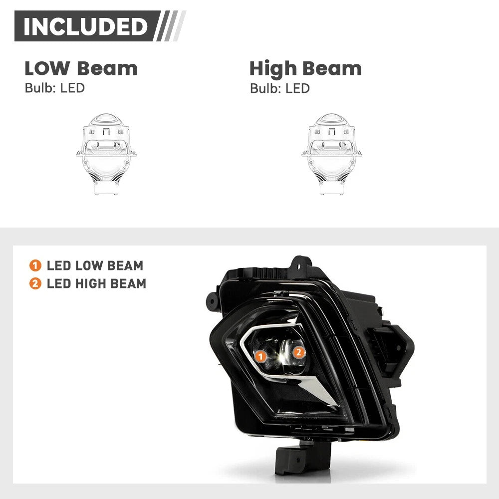 Full LED Projector Headlight for Chevy Blazer (2023–2026) W/LED Module Left Driver