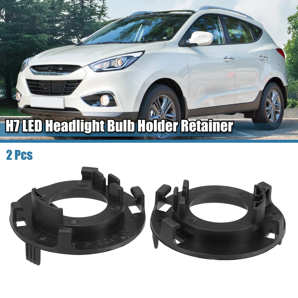 2X H7 LED Headlight Bulb Retainers Holder Adapter for Hyundai Mistra (2017)
