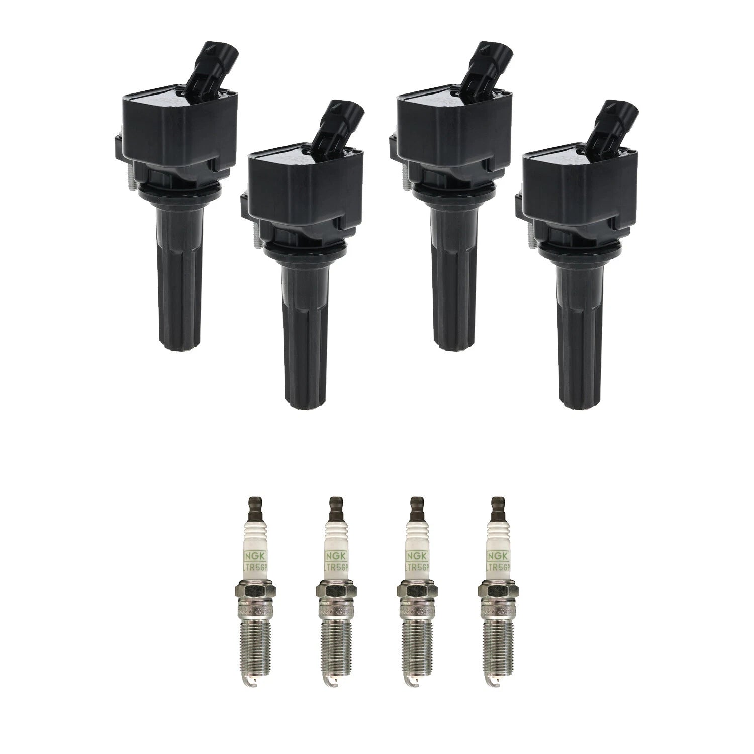 Set of 4 Ignition Coils & NGK Platinum Spark Plugs for Canyon (2004–2012)