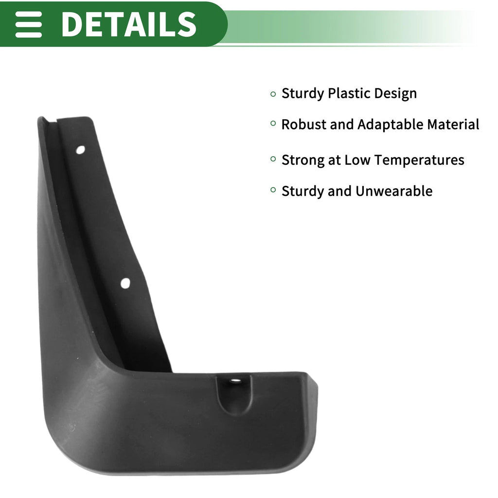 Mud Flaps Splash Guard for Chevrolet Aveo (2014–2016) W/ Mount Accessories