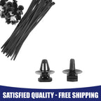 Set of 20 Car Clip Retainer Fasteners w/Cable Tie for Audi VW Skoda