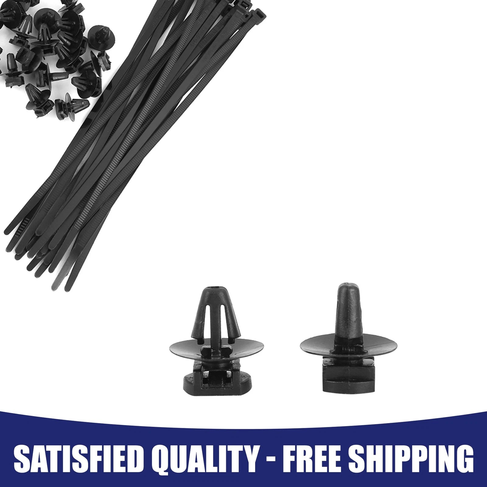 Set of 20 Car Clip Retainer Fasteners w/Cable Tie for Audi VW Skoda