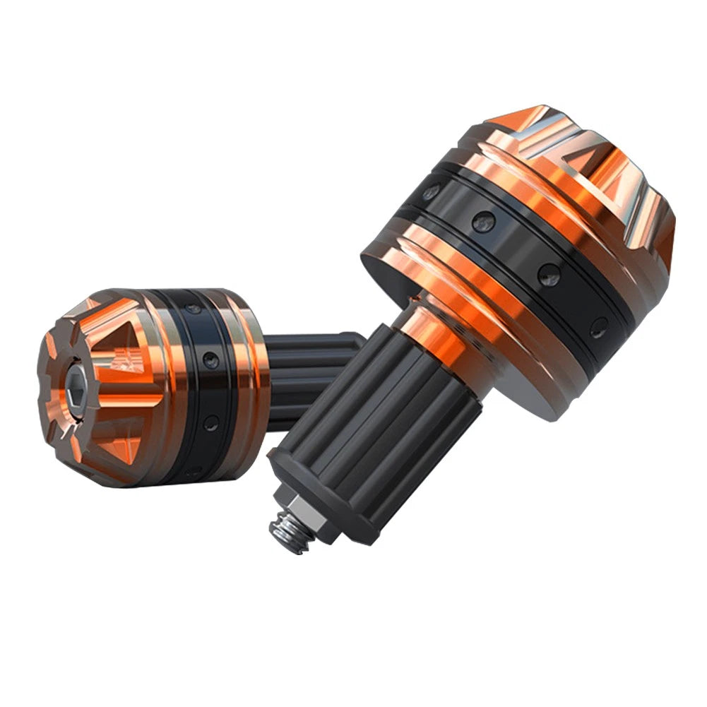 Pair of Handlebar Grips for Scooter (Universal Fit) - Orange
