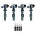 Set of 4 Ignition Coils & Spark Plugs for Mazda MX-5 Miata (2006–2015)