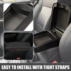 Car Center Console Armrest Cover for Hyundai Tucson (2016-2021) Black Red