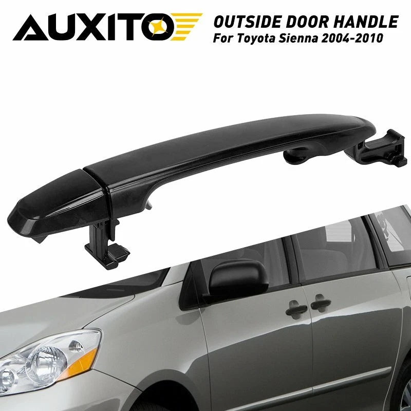 2X Door Handle for Toyota Sienna (2004–2010) - Rear Left Right, Black OH