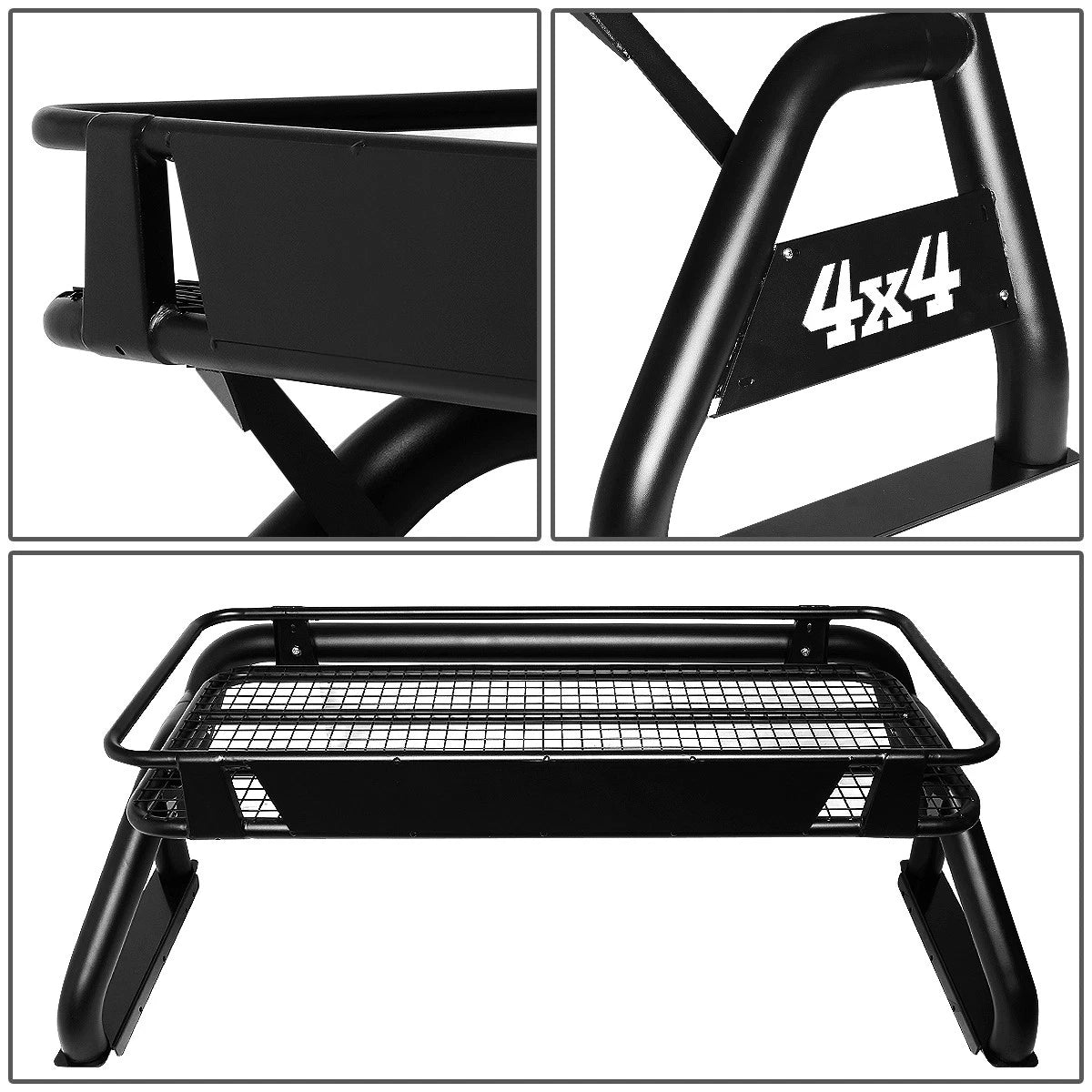 Heavy Duty Roll Bar + Roof Top Cargo Rack for Silverado/Sierra (2007–2018)