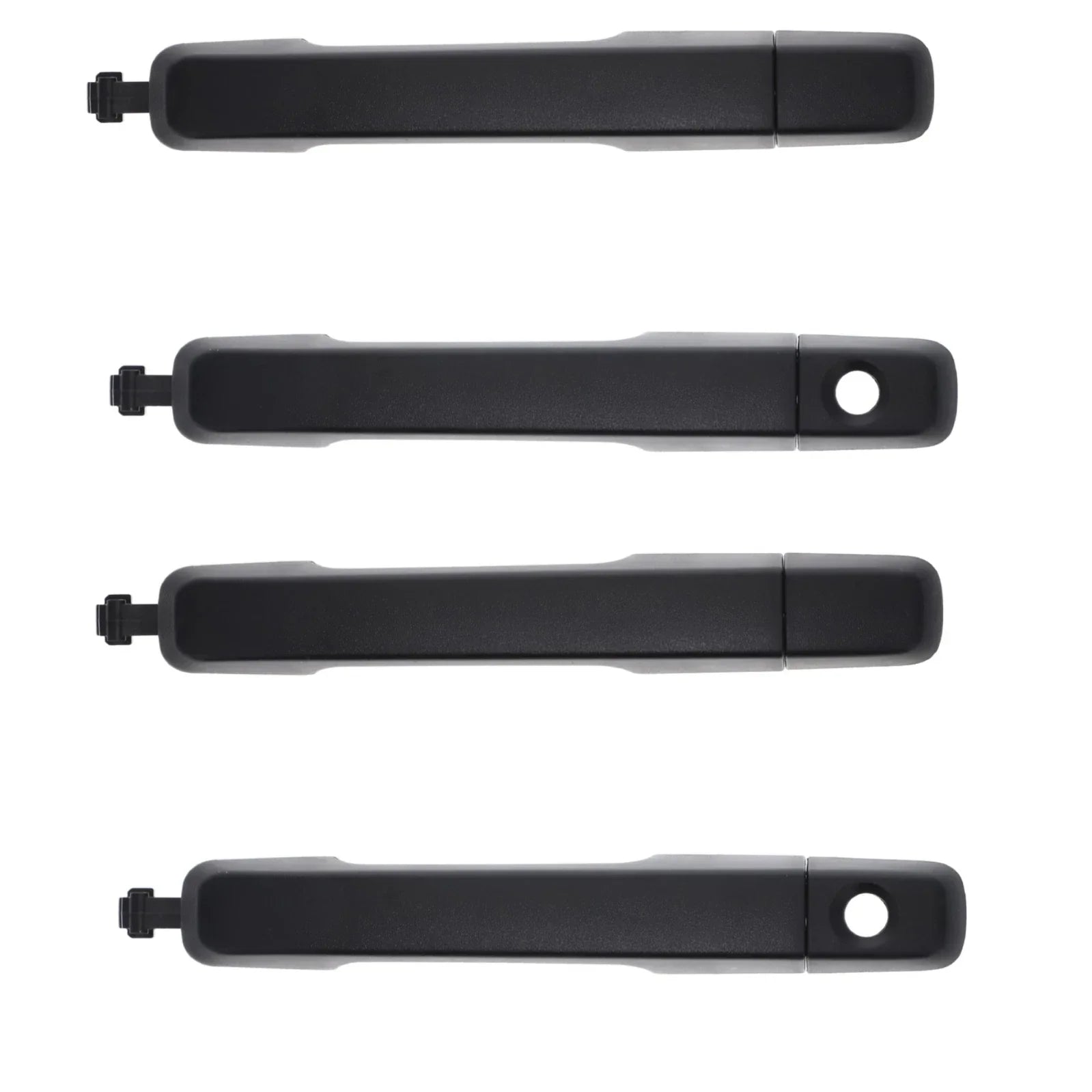 4pcs Textured Black Outer Door Handle for Isuzu D-Max (2012–2020)