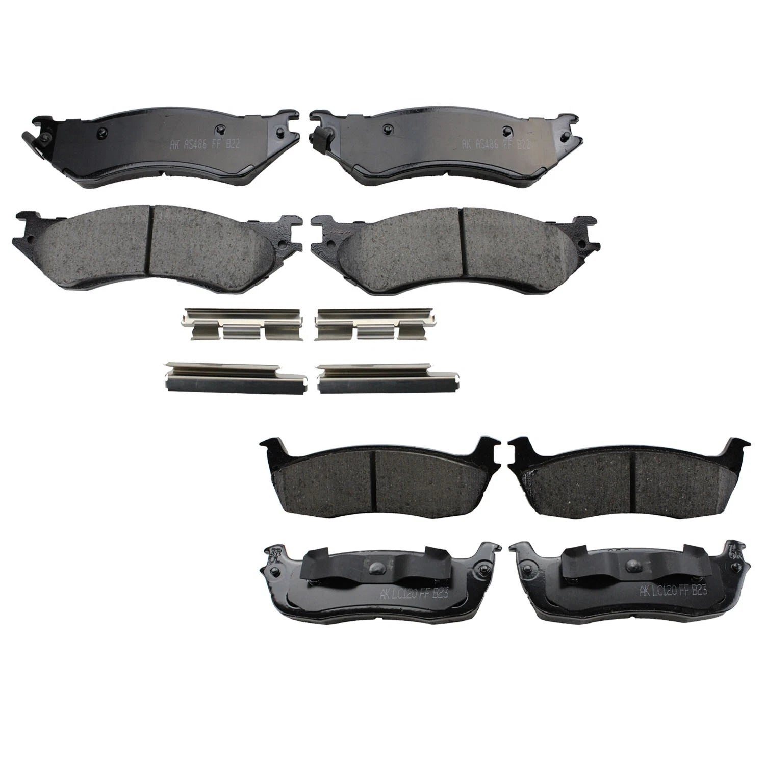 Set of 4 Akebono ProACT Ceramic Brake Pads for Ford Expedition F-150 Navigator