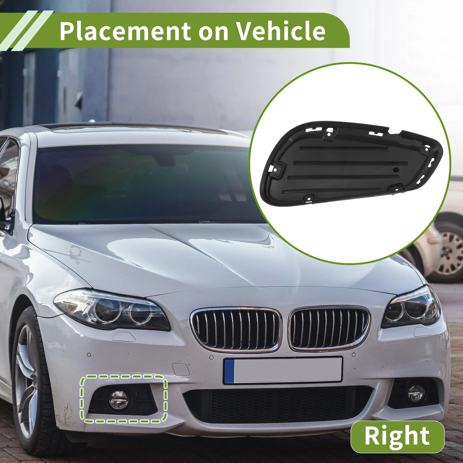Fog Light Grill for Mercedes-Benz E-Class (2010–2016) No. 2128852823