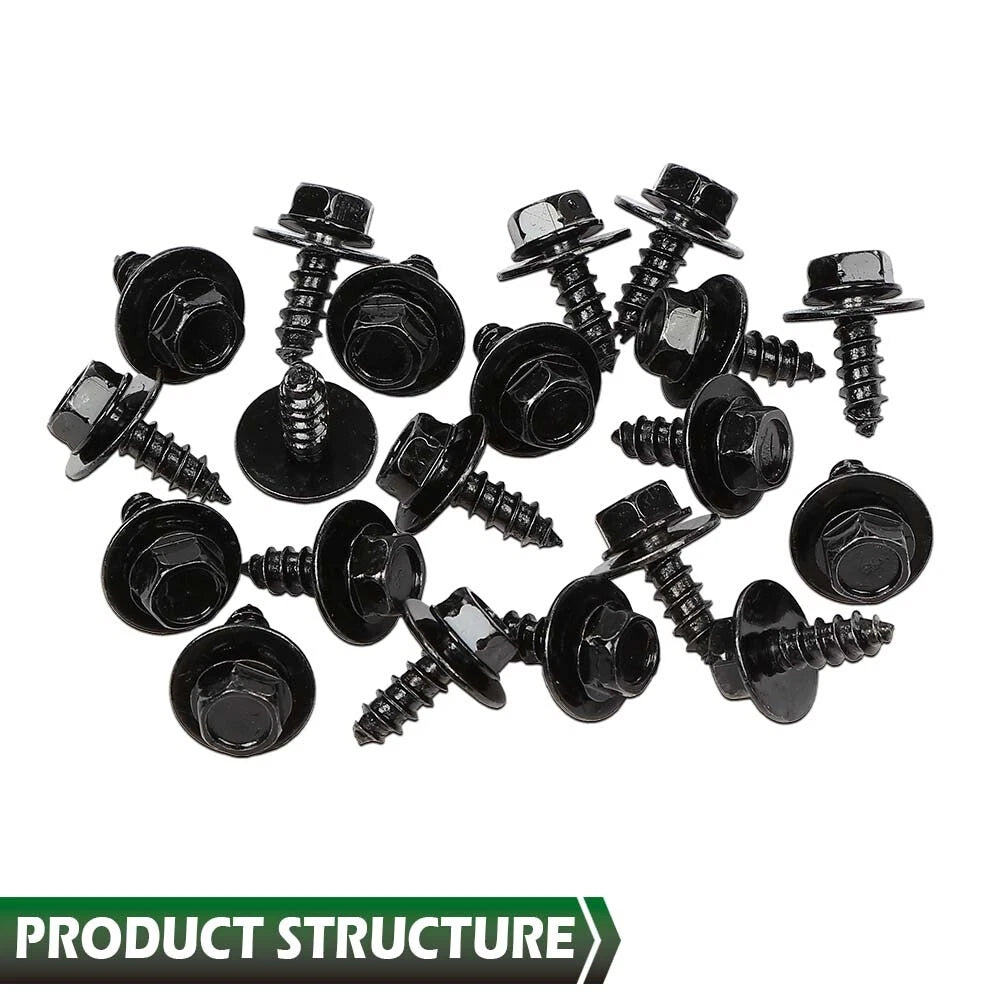 Set of 20 Firewall and Splash Shield Screws for Toyota