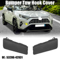 1 Pair Front Bumper Tow Hook Cover for Toyota RAV4 (53286-42130, 53285-42120)