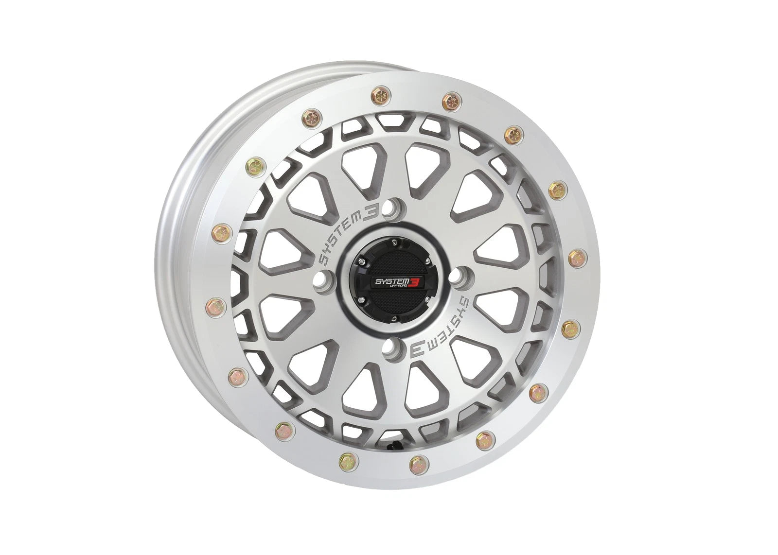 System 3 SB6 Beadlock Wheel 15x7 +45mm for Polaris RZR & Kawasaki Mule (2010–2023)