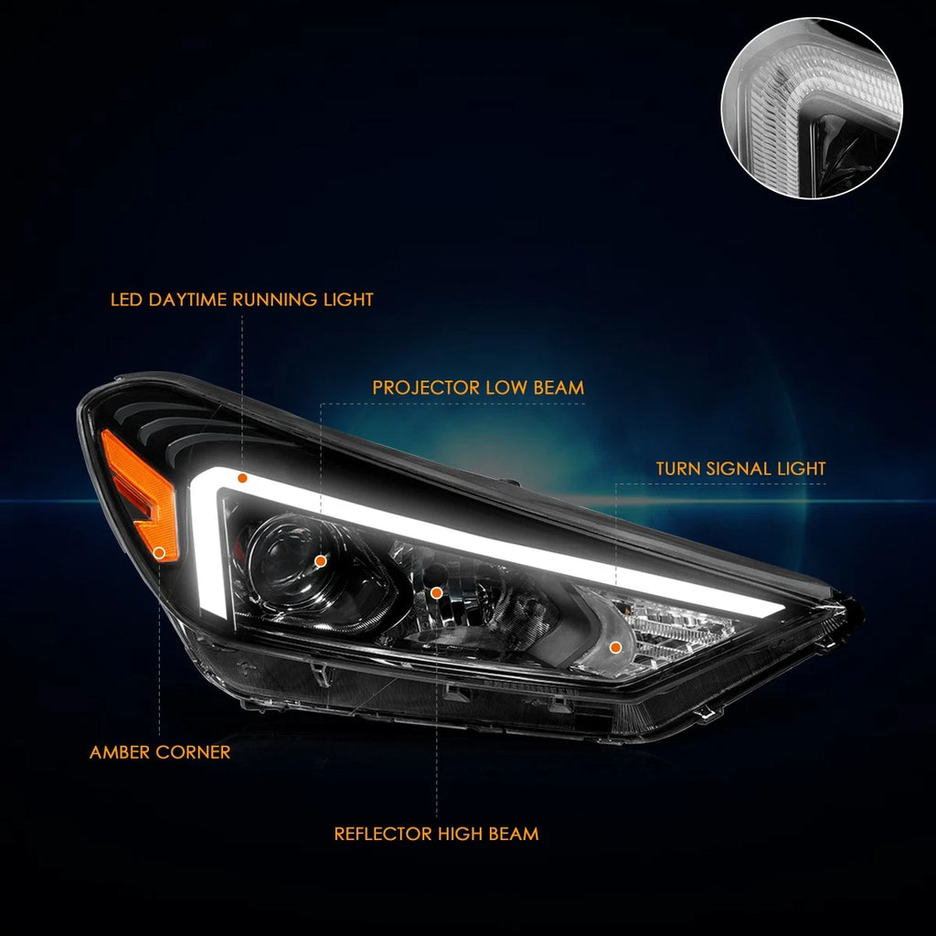 Right Side LED DRL Projector Headlight Lamp for Tucson (2019–2021)