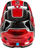 Fly Racing Werx R Flow Carbon Helmet for Adults Medium Black Red (2023)