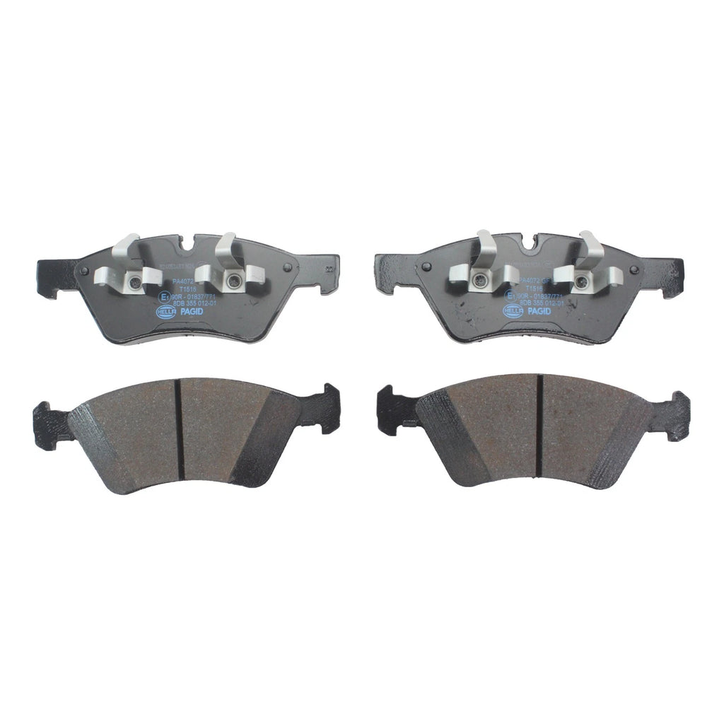 Set of 4 Hella Front Low-Metallic Brake Pads for MB W211 S211 W463 W164 W251