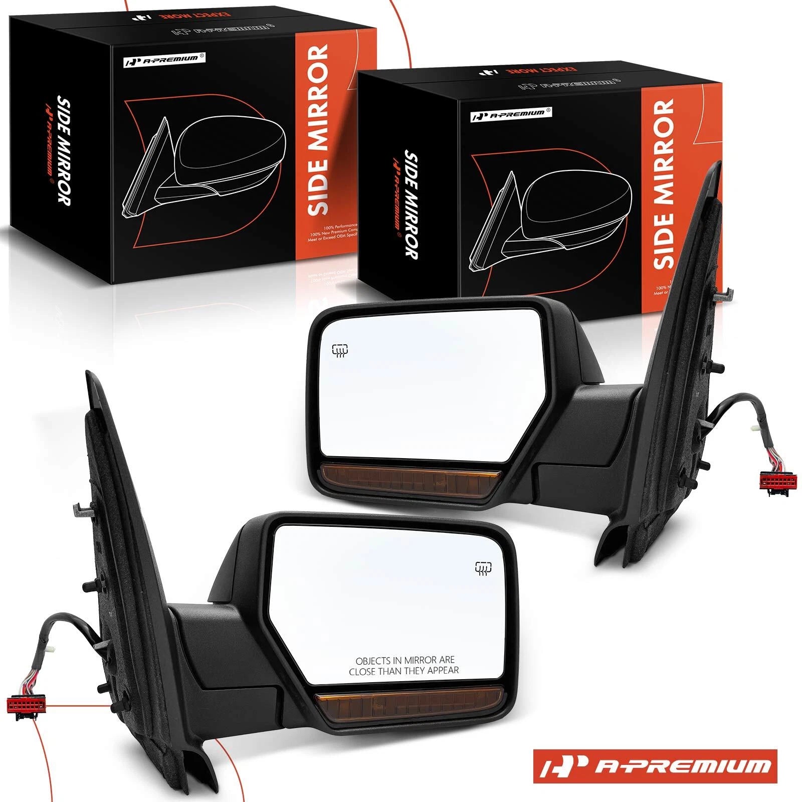 Pair Power Side Mirrors for Ford Expedition (2007–2010)