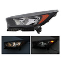 Black Headlights Lamps Pair for Ford Escape (2017–2019) Halogen