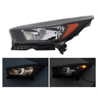 Black Headlights Lamps Pair for Ford Escape (2017–2019) Halogen
