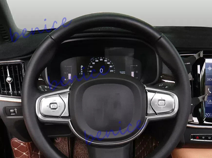 Alloy Steering Wheel Control Button Cover Trim for Volvo XC90 (2016–2024)