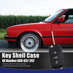 Key Shell Case for VW Beetle, Caddy, Jetta (1X)