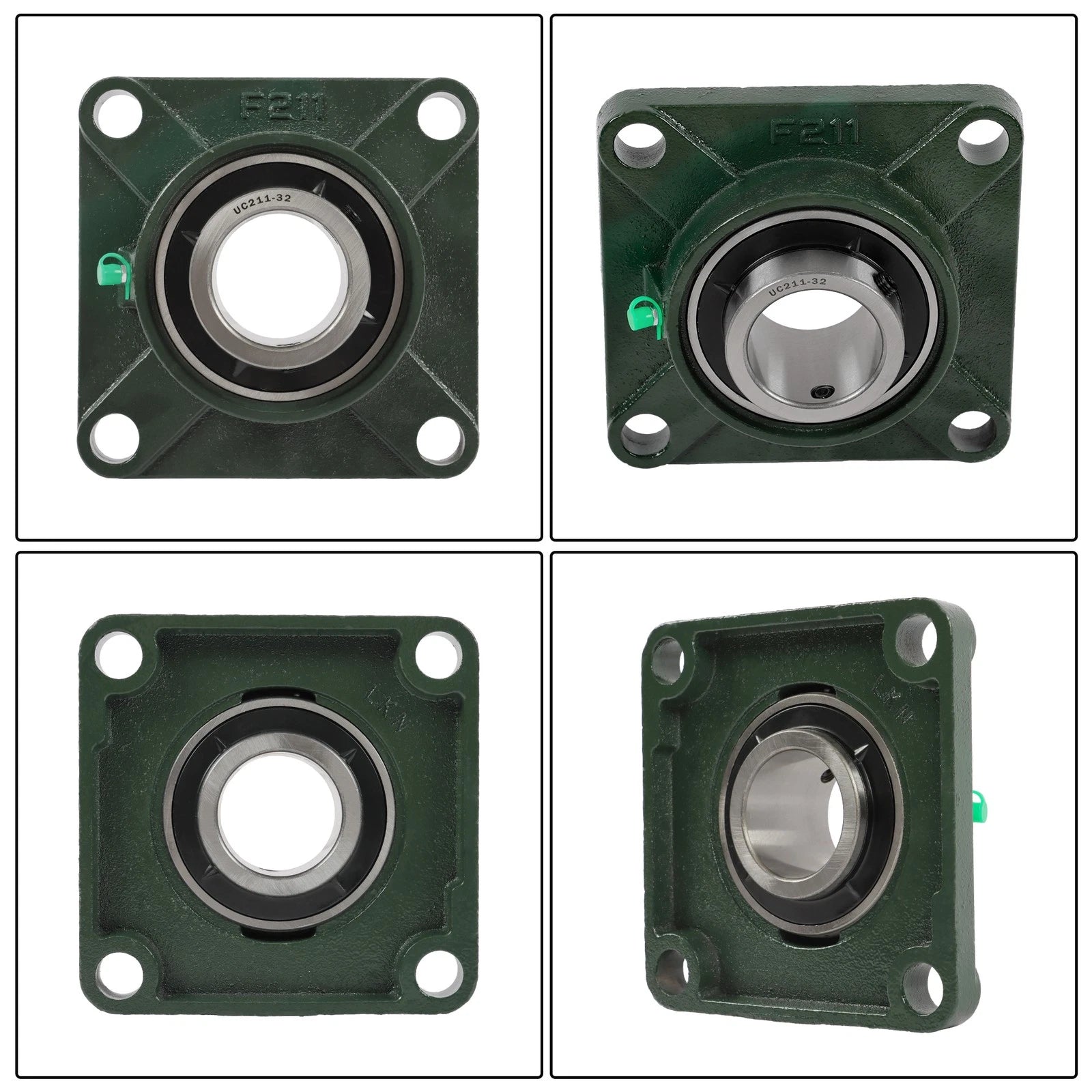Set of 6 Pillow Block Bearings for UCF211-32 (2" Bore)