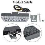 Bike Light for Bicycle (1pcs, 129x35x25mm, ABS+Aluminum Alloy, Black)