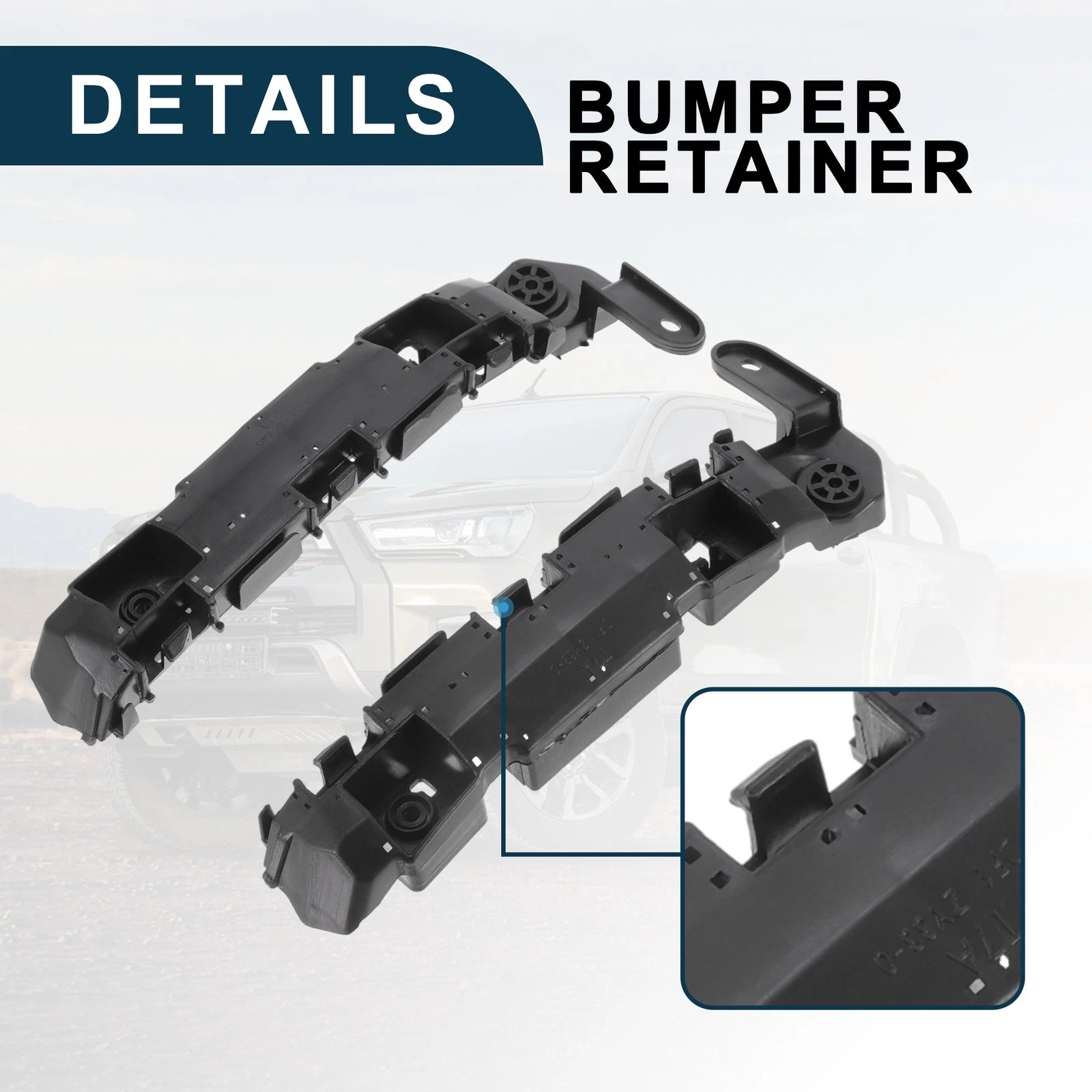 1 Pair Front Bumper Retainer Bracket No. 71198T7A000/71193T7A000 for Honda HR-V (2016–2021)