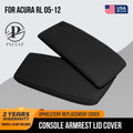 Center Console Armrest Cover for Acura RL (2005–2012) Black Leather Synthetic