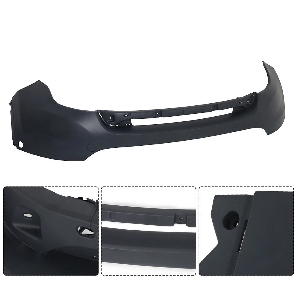 Front Upper Bumper Cover for Ford Explorer (2011–2015) with 2 Sensor Holes