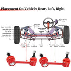 2X Rear Stabilizer Sway Bar Link for Nissan Maxima (2009–2014) No.K750255/K750256