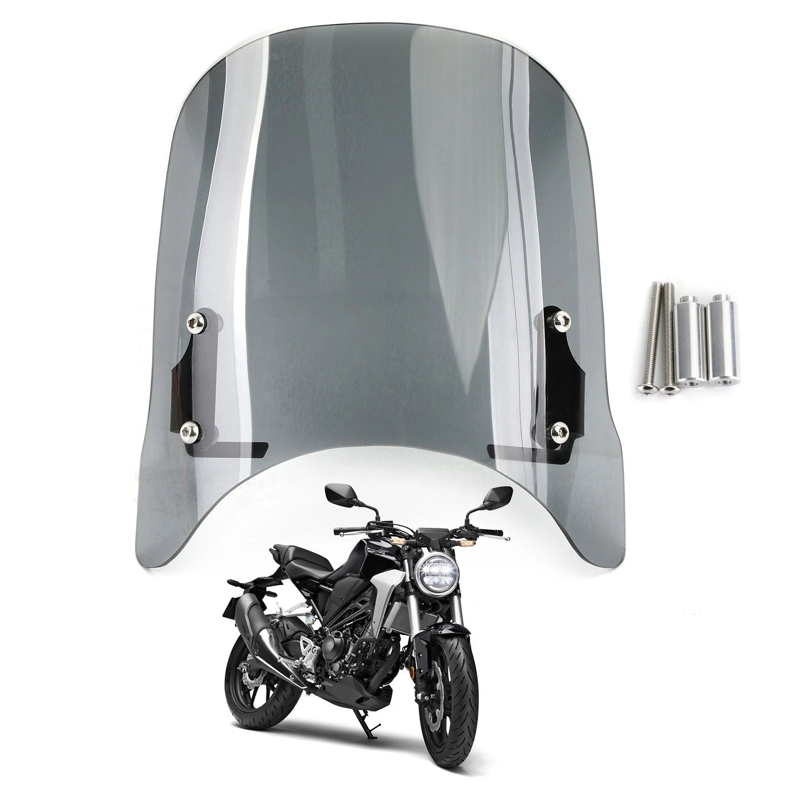 Windshield Protector for Honda CB125R CB250R CB300R (2018–2020) Gray