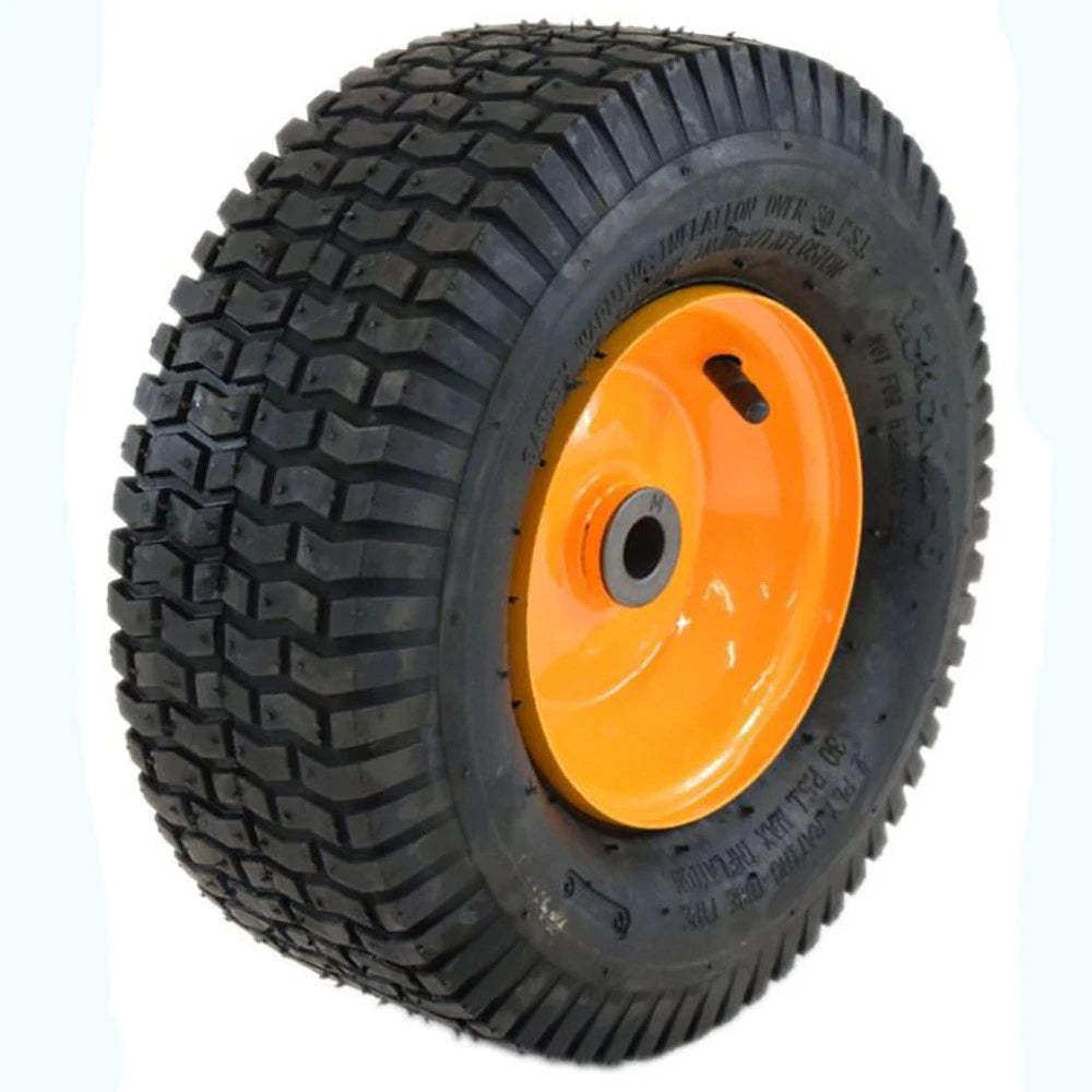 Set of 4 Tires with Rims 13 x 5.00-6 NHS 2-Ply Tubed Metal Offset Hub