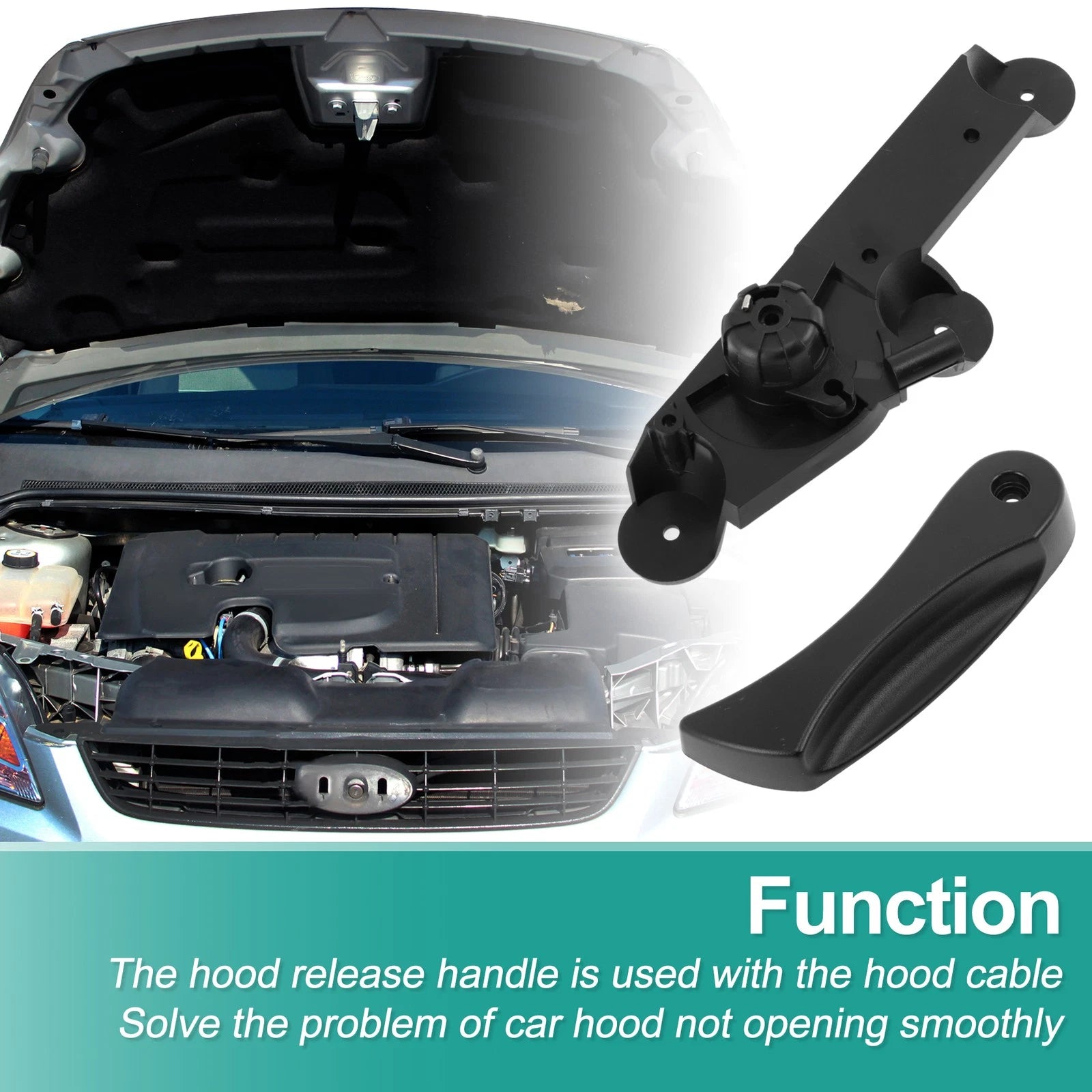 Hood Latch Release Handle for BMW 7 Series (E65) 760i (2003–2008) No. 51237023992