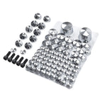 Chrome Bolt Caps Toppers Kit for Harley Davidson Softail FL FLS FX (2007–2013)
