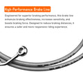 12" Chrome Brake Line Kit for Harley Softail (2016–2017) - ABS